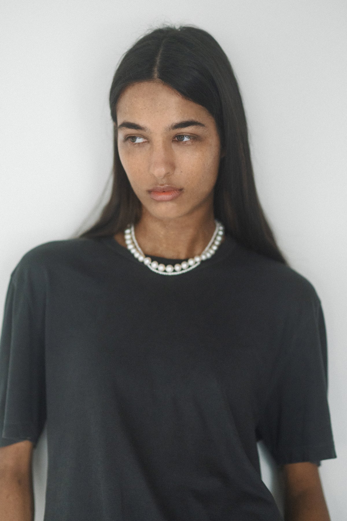 Silk and salt necklace