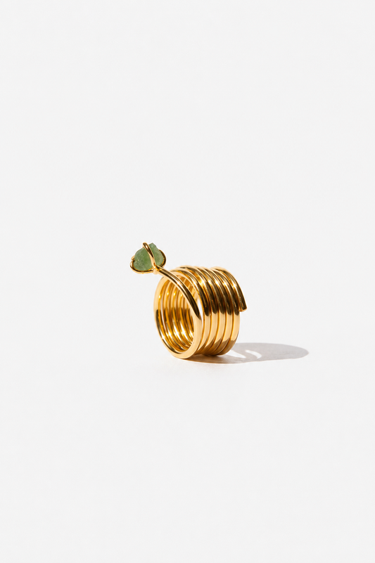 Rainbow ring emerald