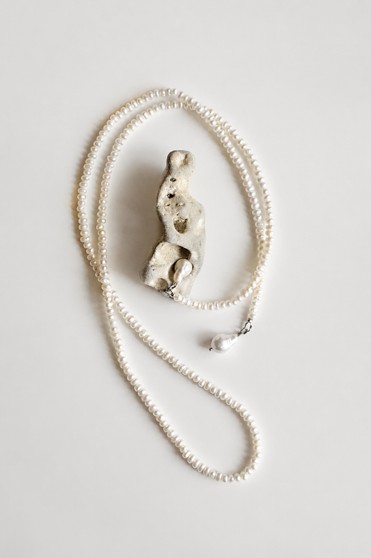 One Meter of Pearls necklace