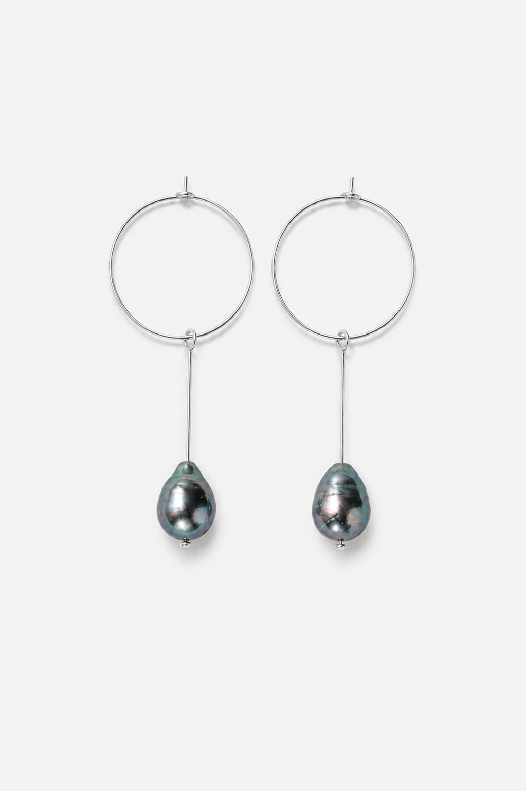Dark Pearl Drop Earrings