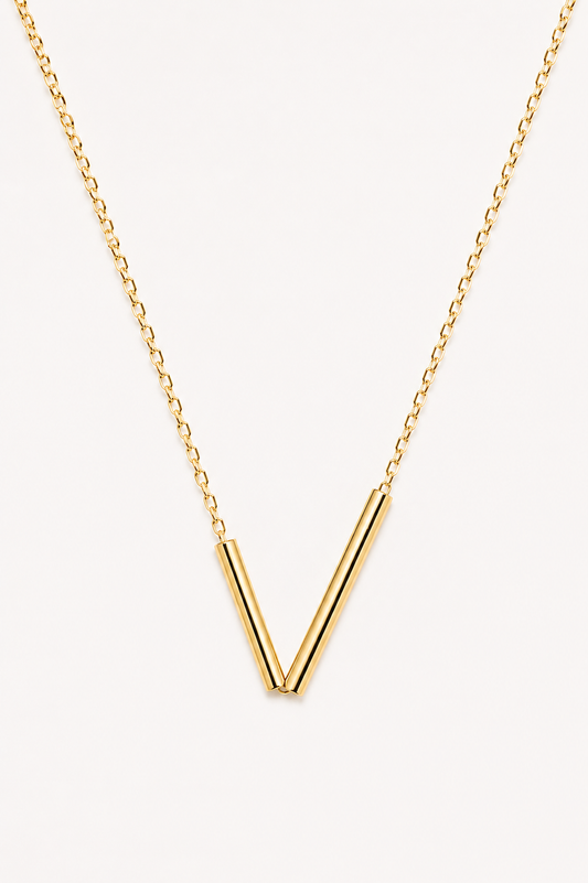 Tubes Necklace Gold