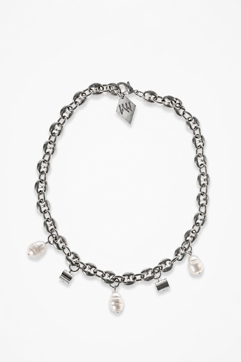 Bullets and pearls necklace