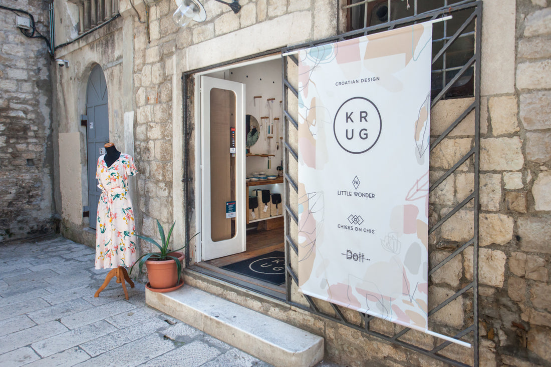 KRUG store in Split - Croatia. Sustainable design from store to our pieces.