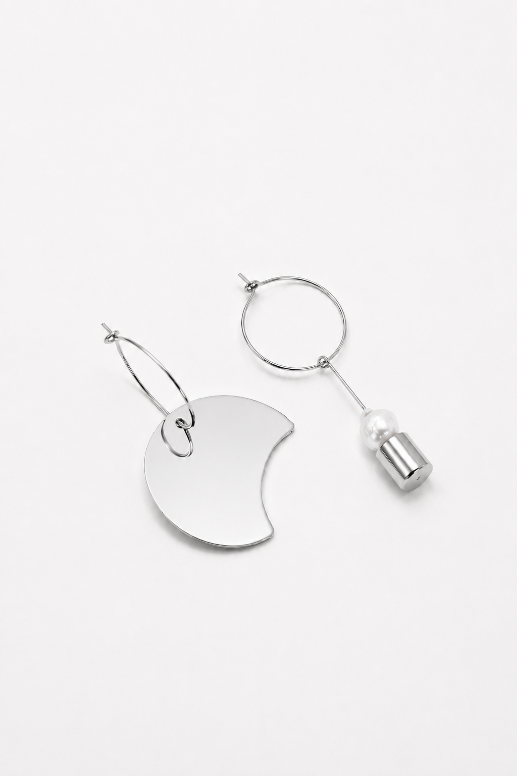 Mismatch earrings silver