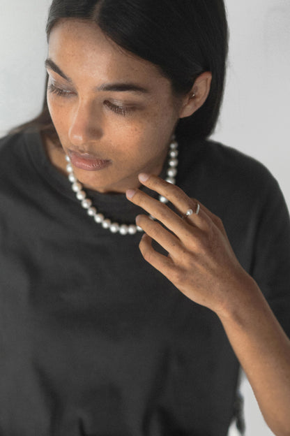 Pearl Twisted ring