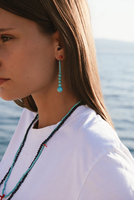 Lagoon earrings-turquoise