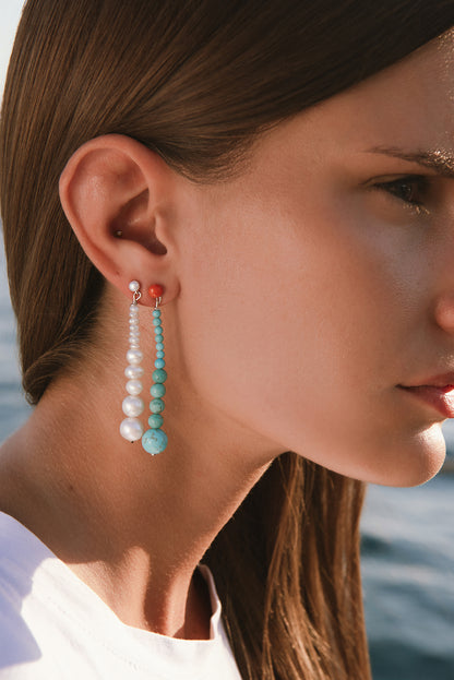 Pearl Cascade Earrings