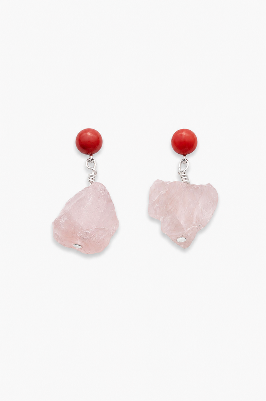 Adriatic Rose earrings