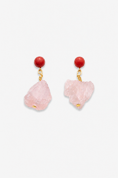 Adriatic Rose earrings
