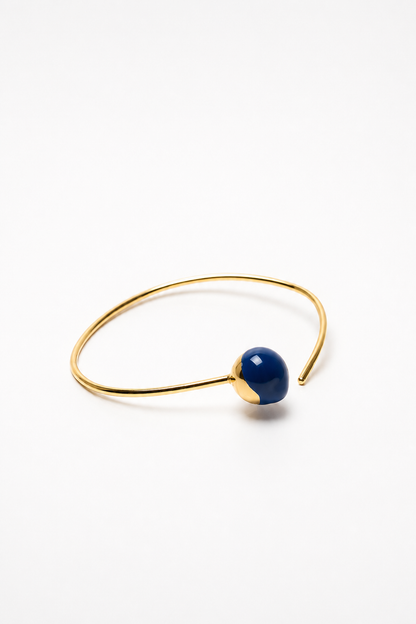 Marbles cuff with a hint of color