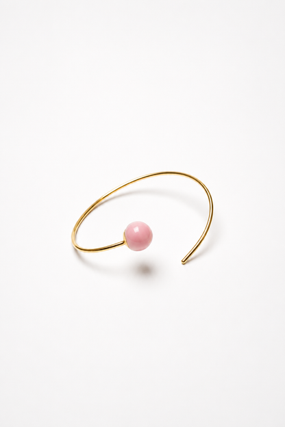 Marbles cuff with a hint of color
