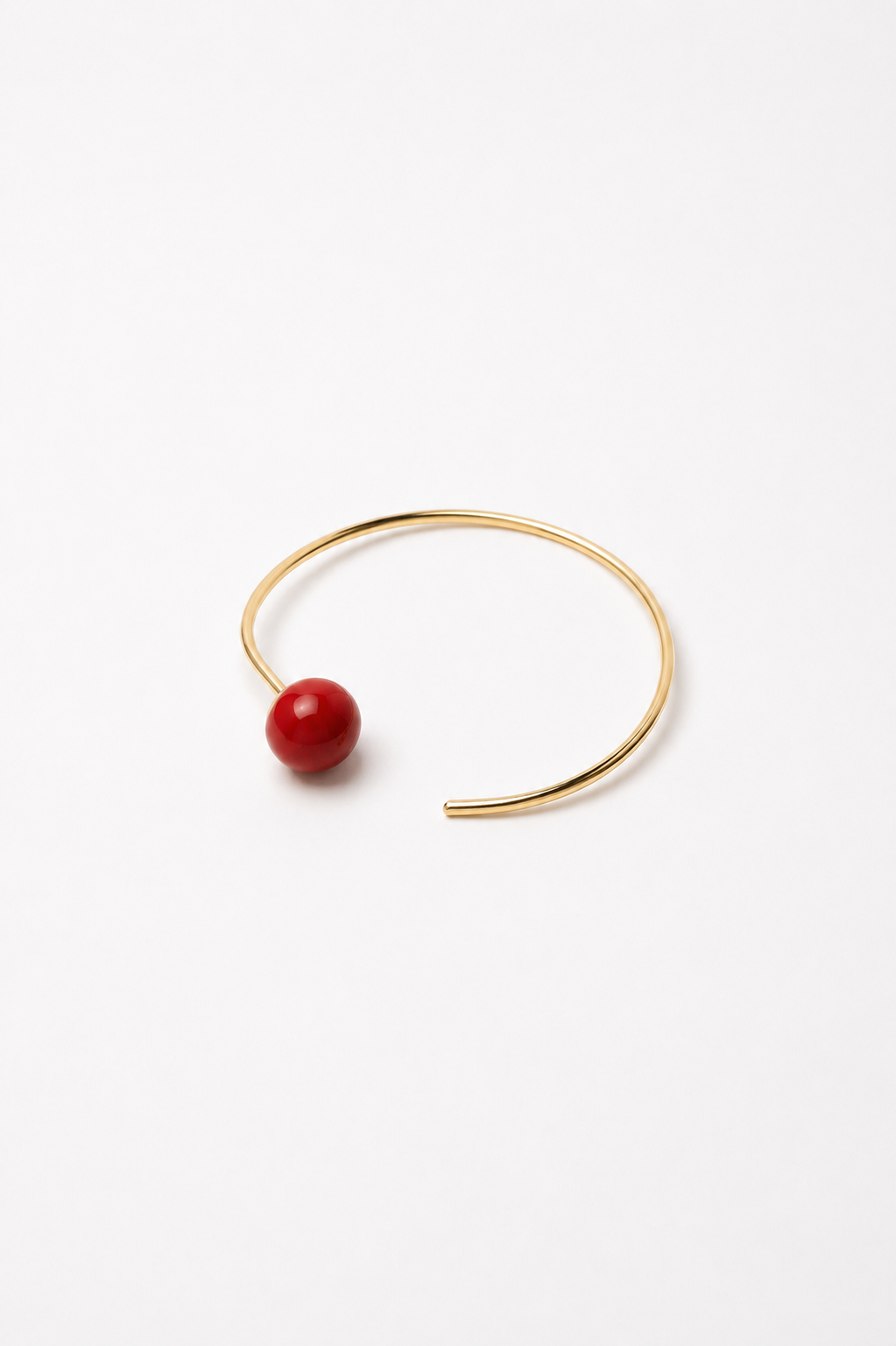 Marbles cuff with a hint of color