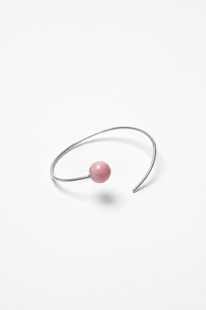 Marbles cuff with a hint of color