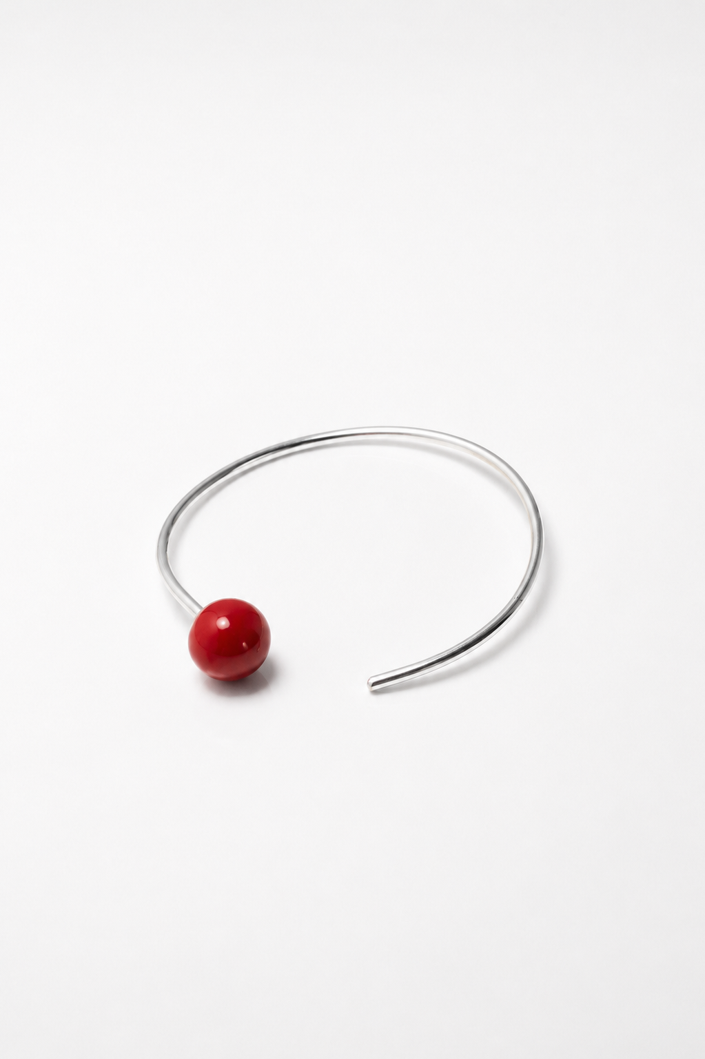 Marbles cuff with a hint of color
