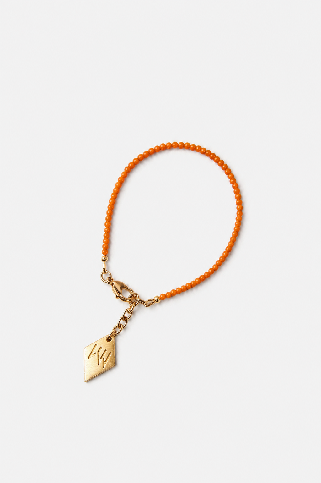 Lucky Charm bracelet coral