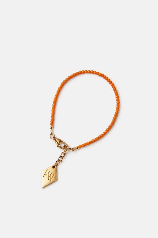 Lucky Charm bracelet coral