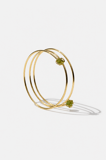 Rainbow bangle peridot