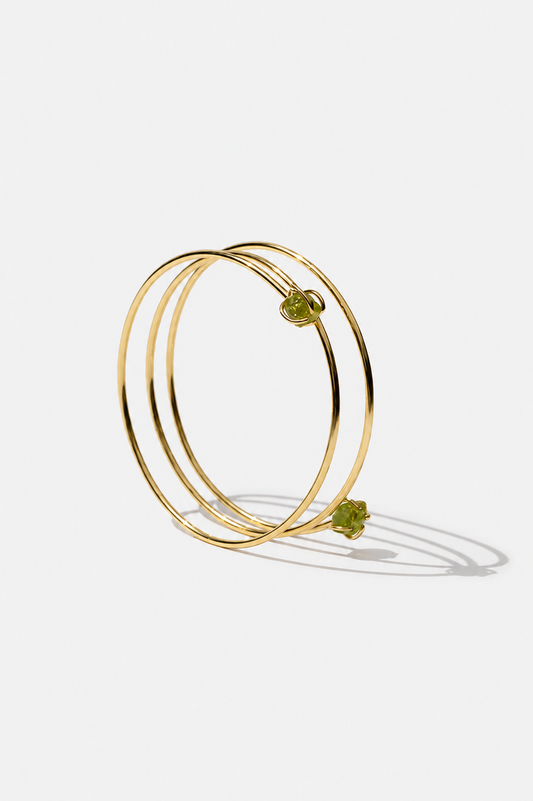 Rainbow bangle peridot
