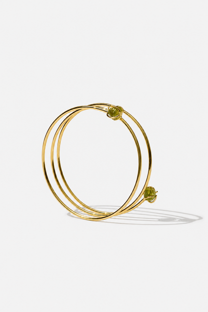 Rainbow bangle peridot