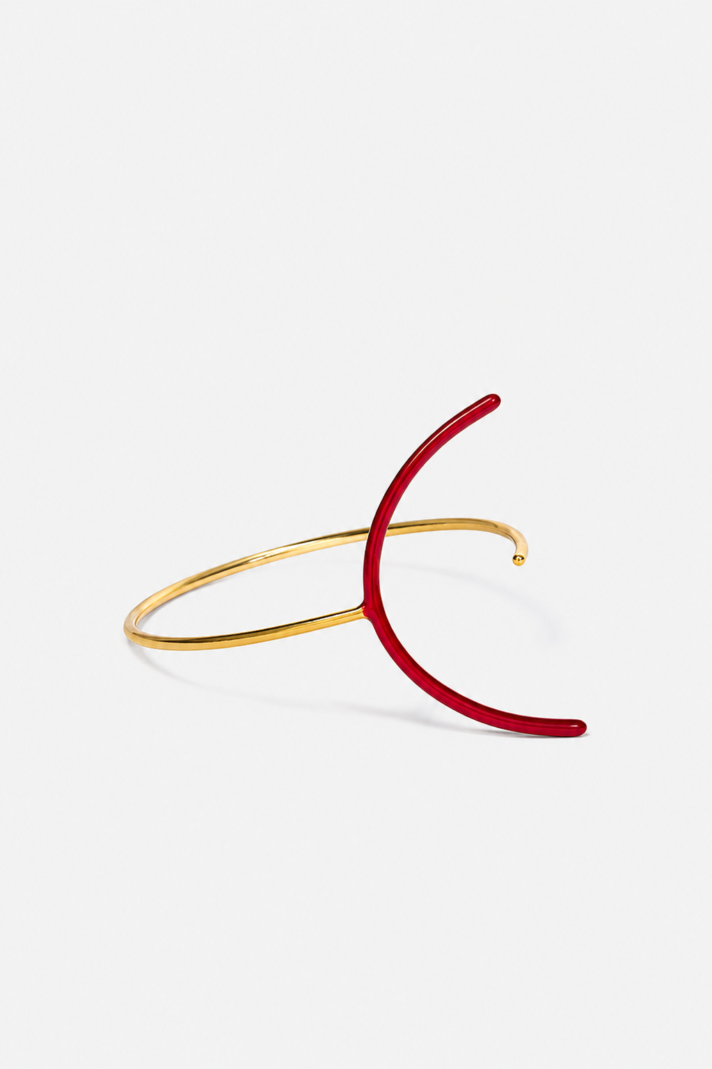 Playground cuff with a hint of red