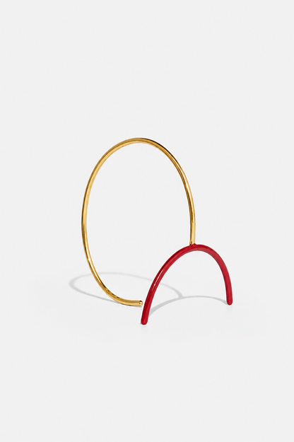 Playground cuff with a hint of red