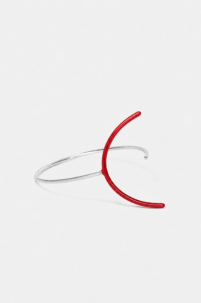 Playground cuff with a hint of red