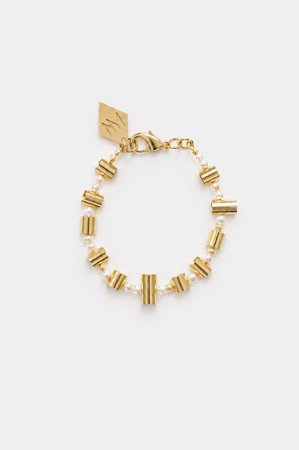 Bullets and pearls bracelet
