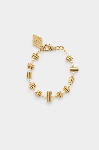 Bullets and pearls bracelet