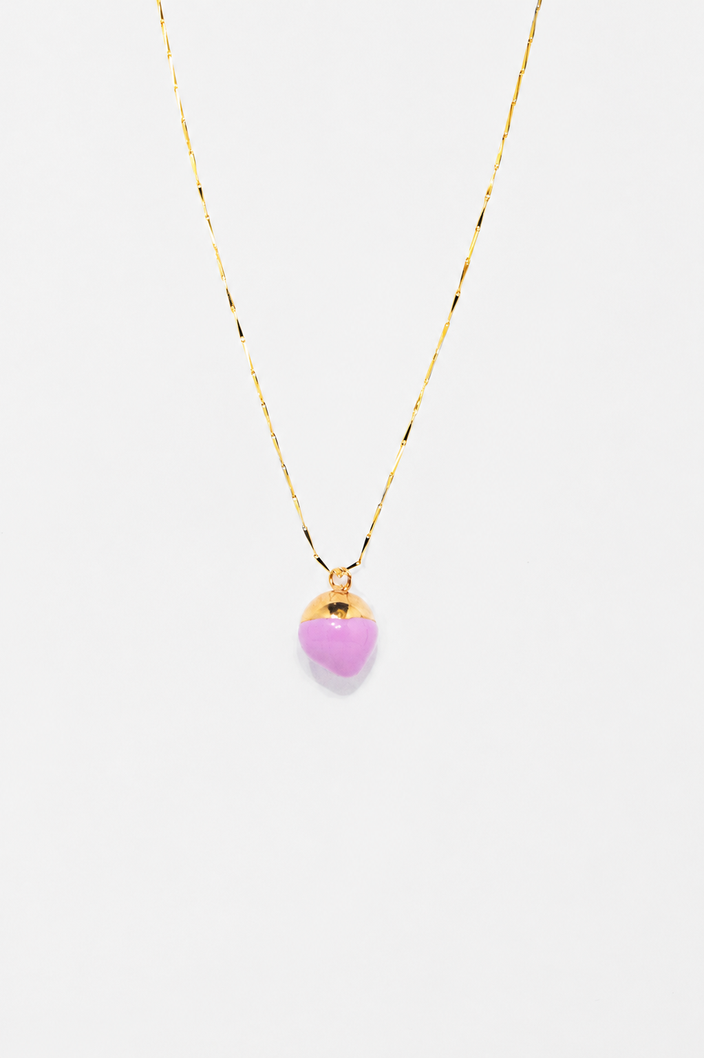 Marbles necklace with a hint of lilac