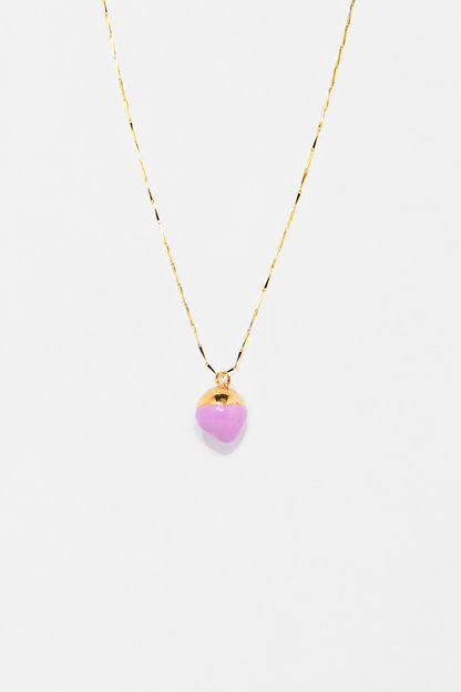 Marbles necklace with a hint of lilac