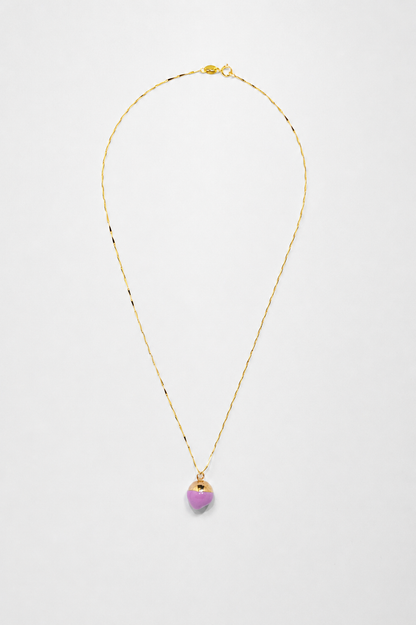 Marbles necklace with a hint of lilac