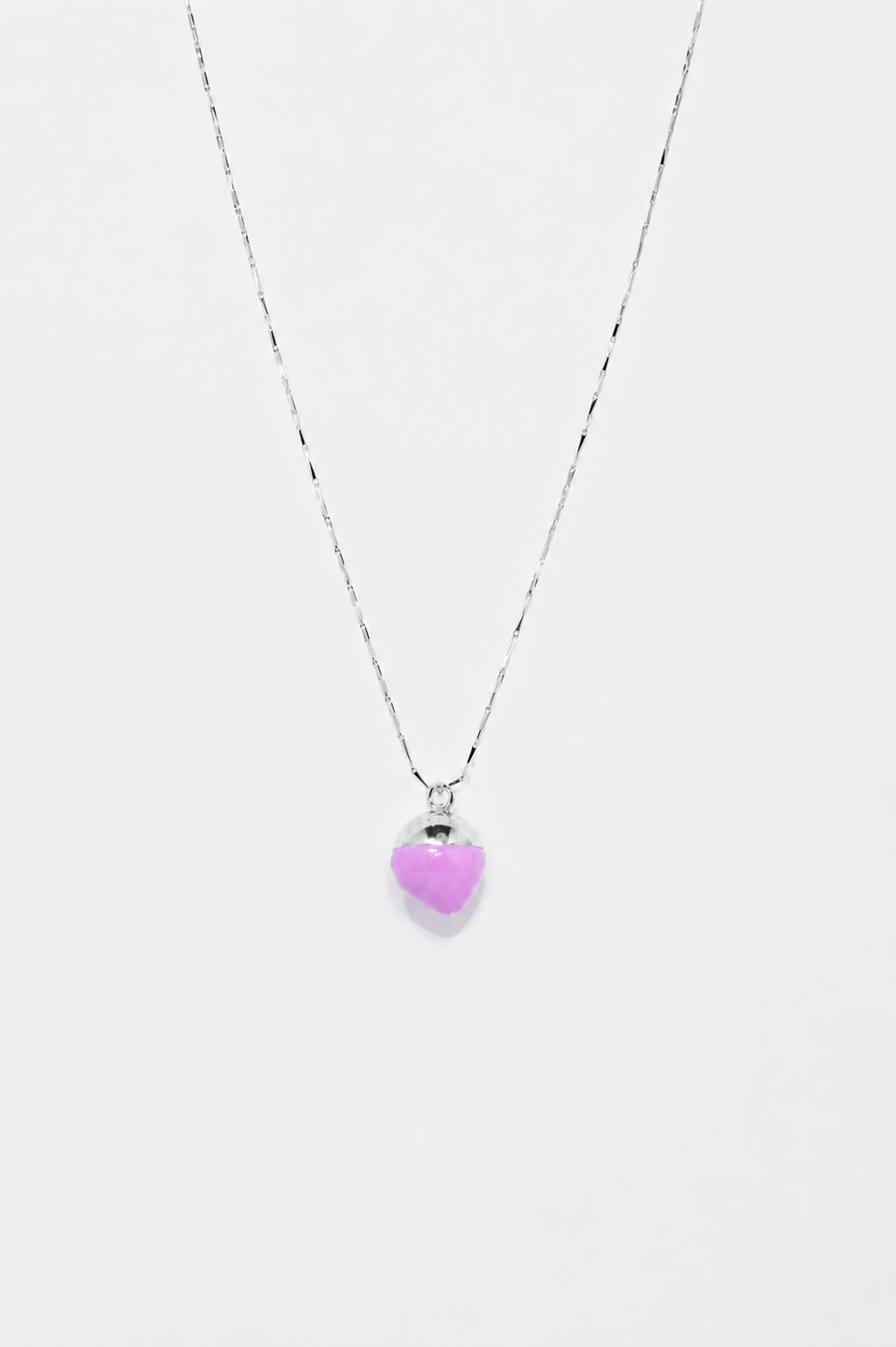 Marbles necklace with a hint of lilac