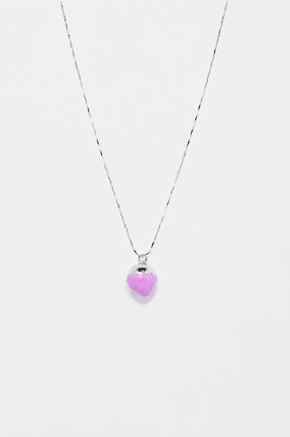 Marbles necklace with a hint of lilac