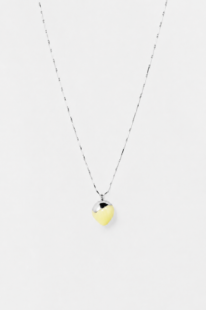 Marbles necklace with a hint of ivory