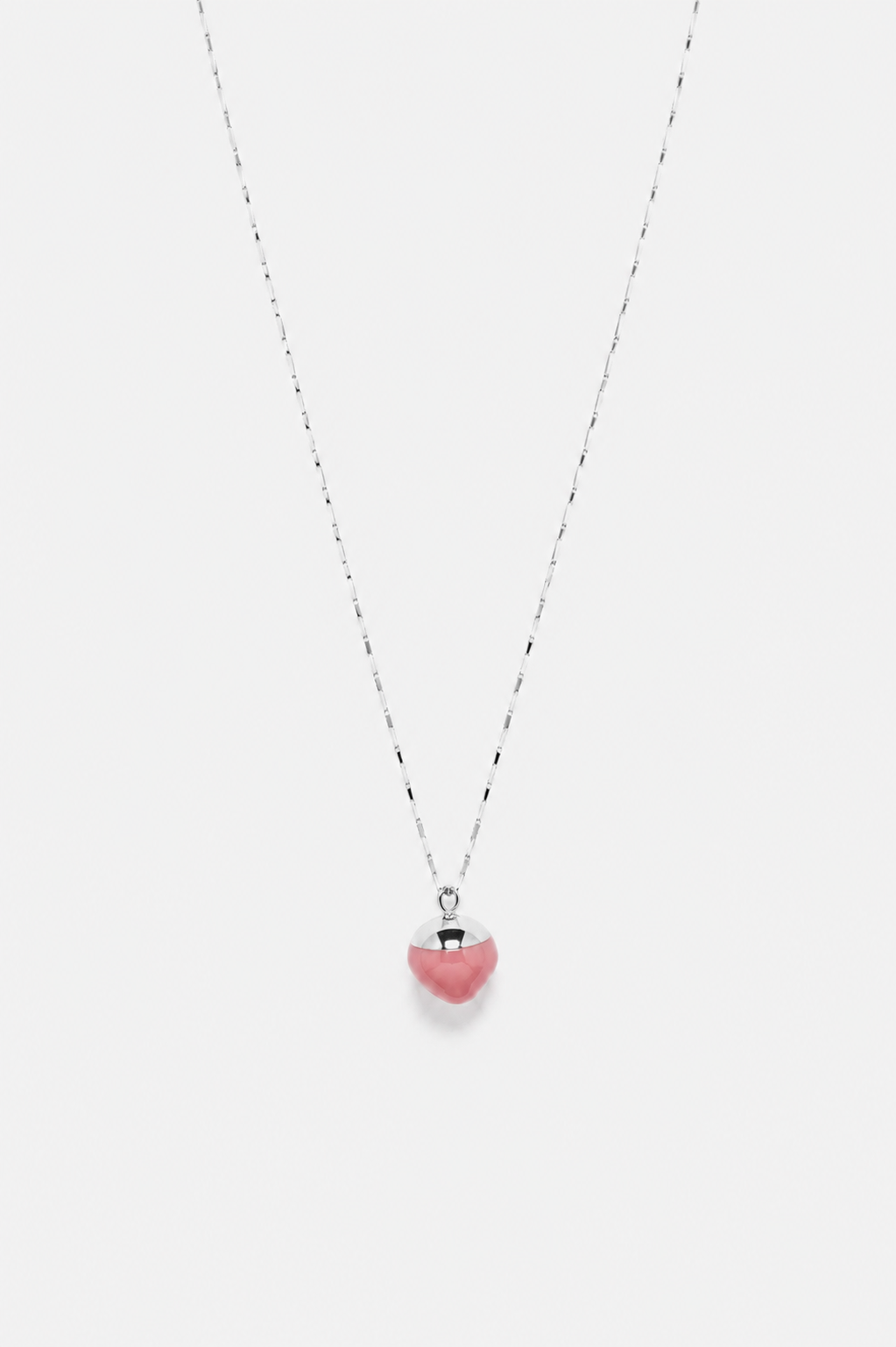 Marbles necklace with a hint of pink