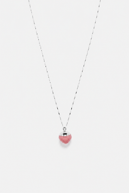 Marbles necklace with a hint of pink