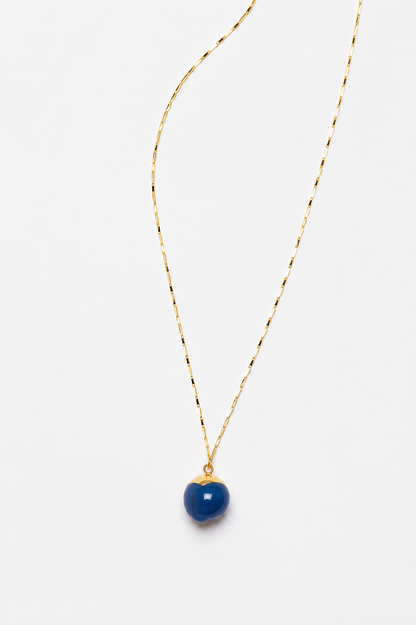 Marbles necklace with a hint of blue