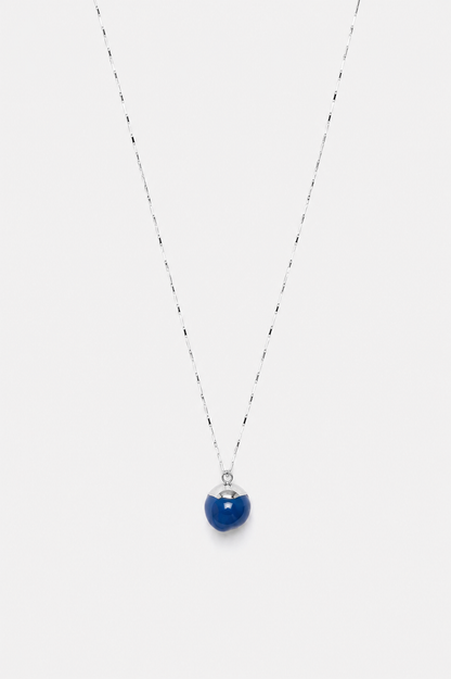 Marbles necklace with a hint of blue