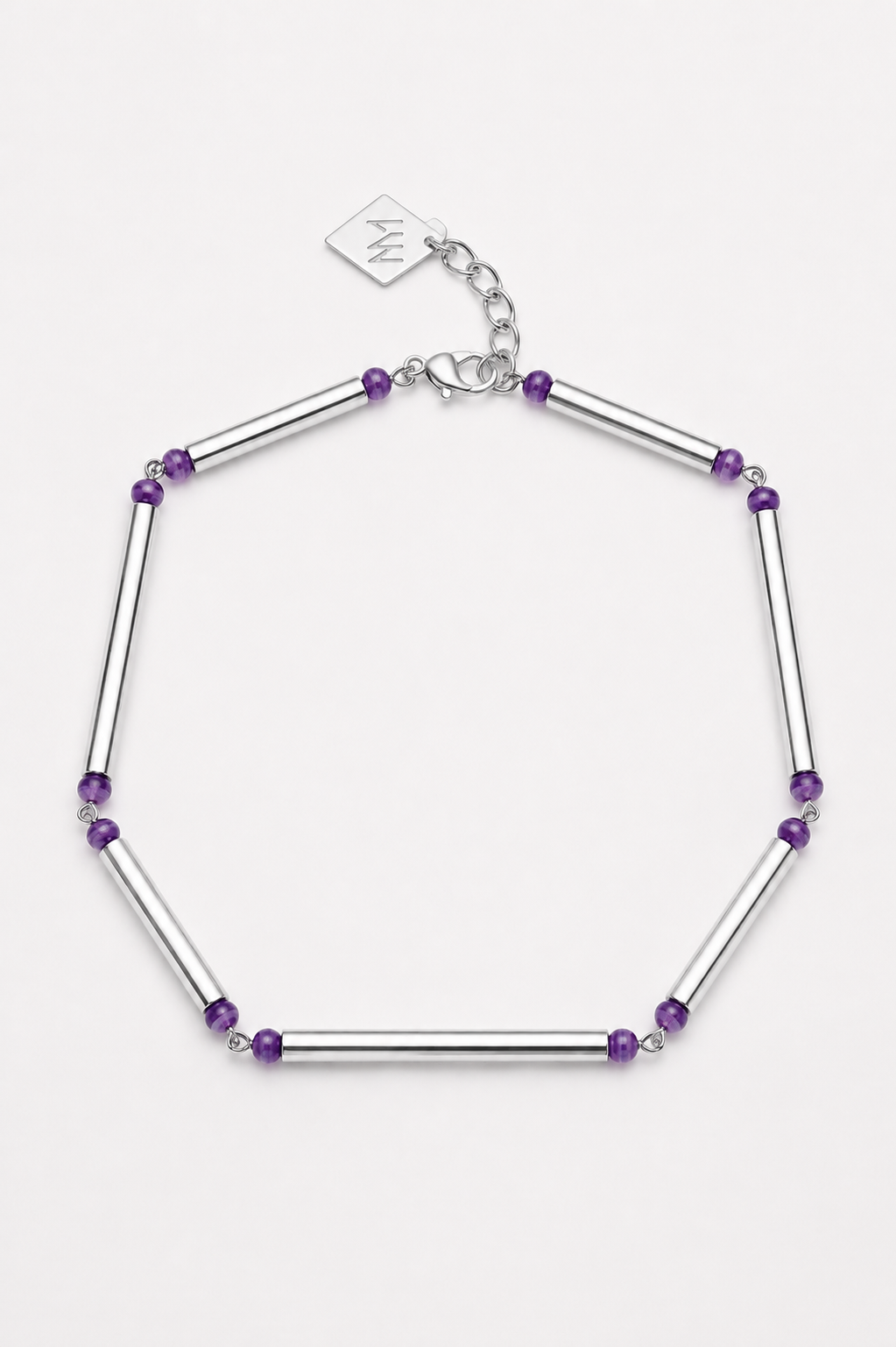 Hidden Lines necklace silver