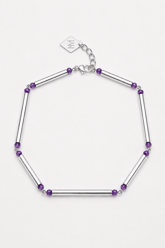 Hidden Lines necklace silver