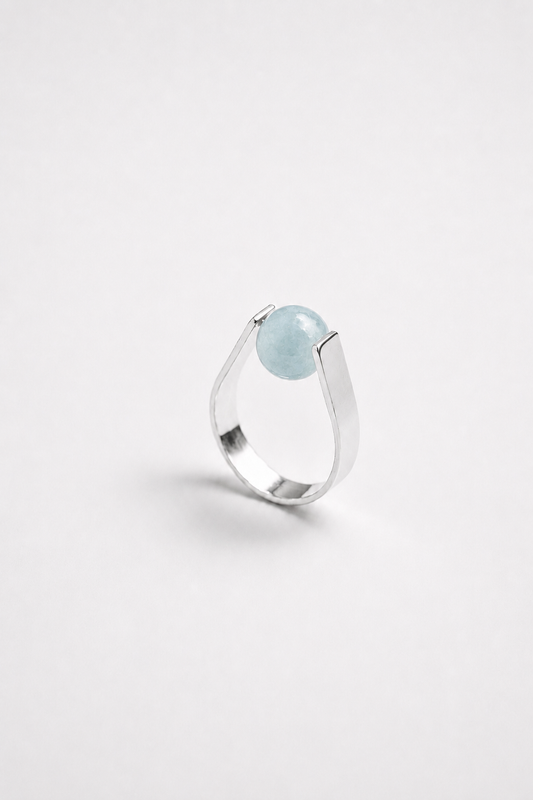 Serendipity ring aquamarine
