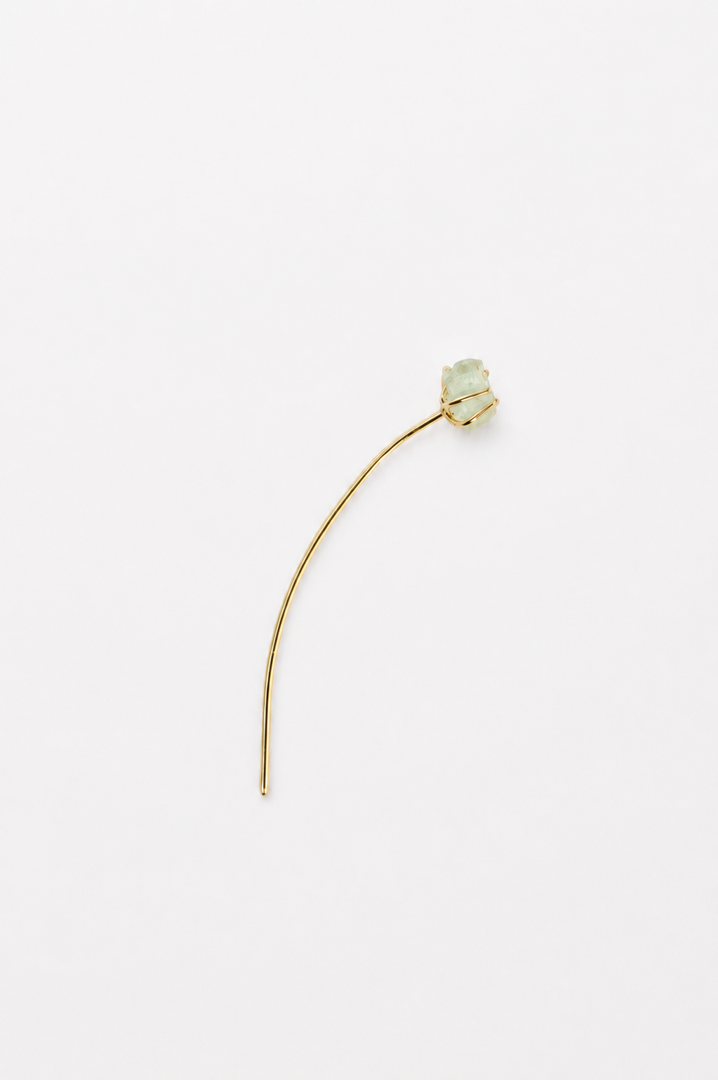 Sprout ear pin aquamarine