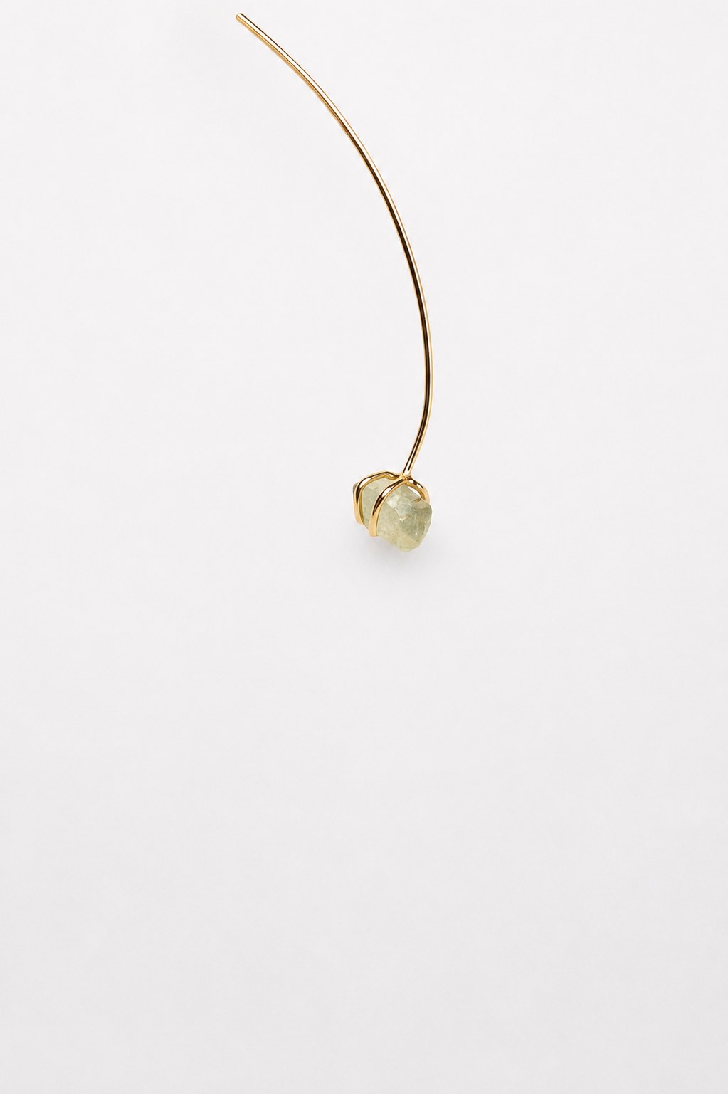 Sprout ear pin aquamarine