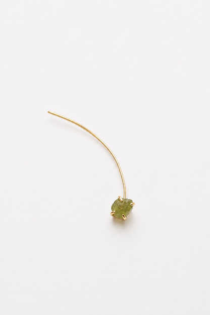 Sprout ear pin peridot
