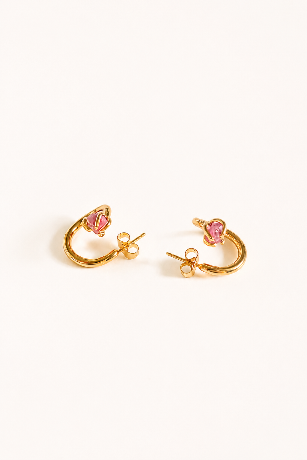 Twisted earrings embellished mini