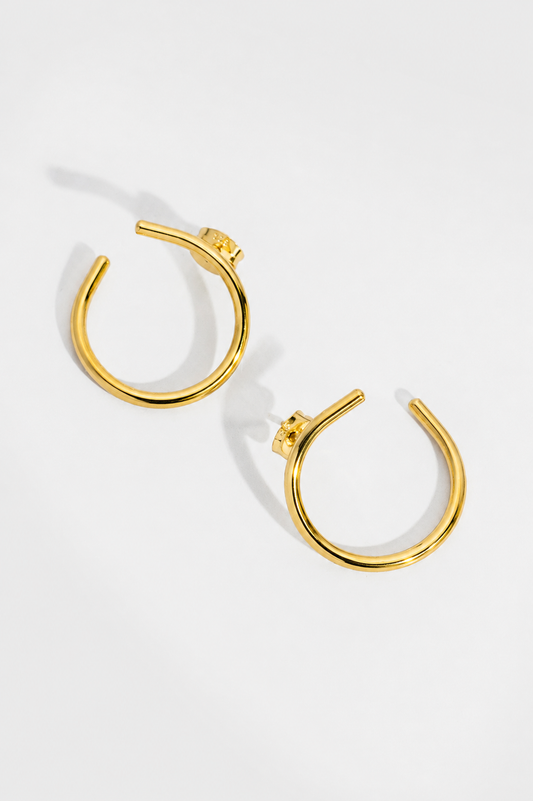 Twisted earrings size S