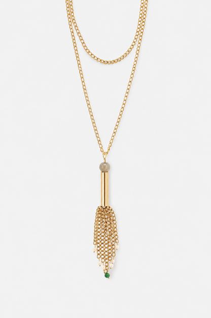 Waterfall necklace - gold