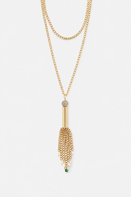 Waterfall necklace - gold