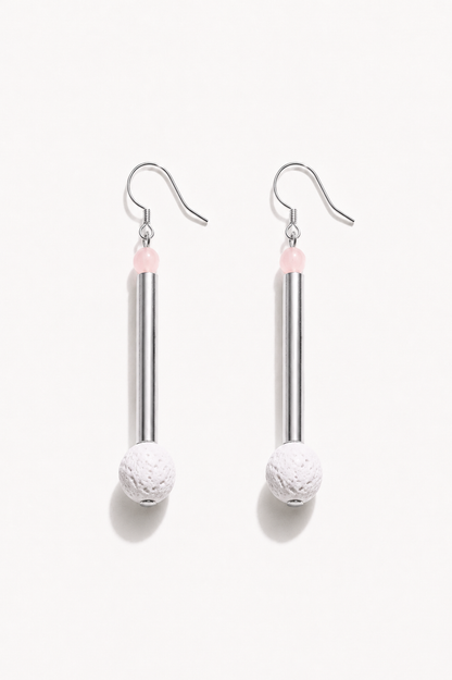 Bellevue earrings white coral
