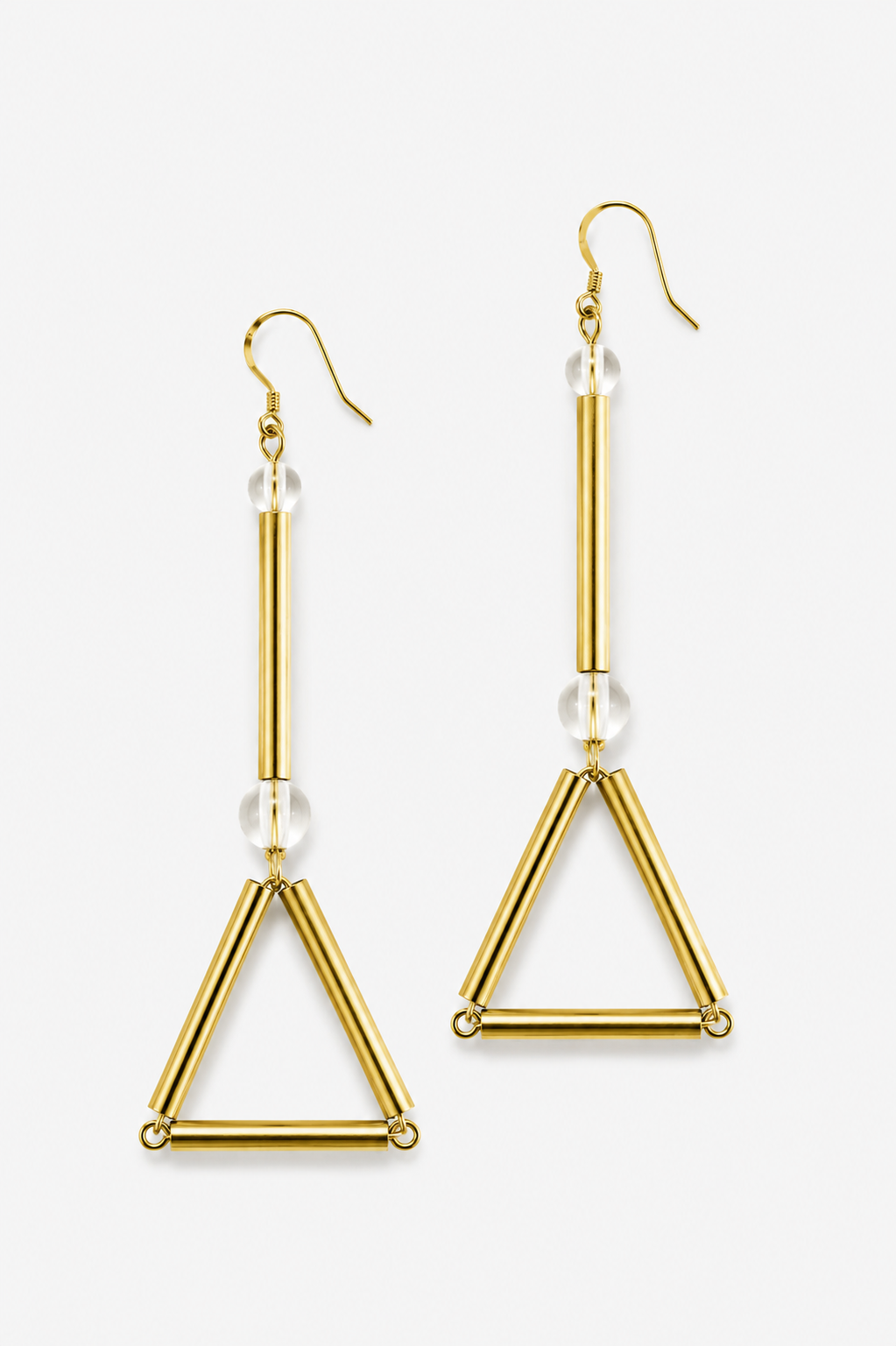 Libra earrings quartz